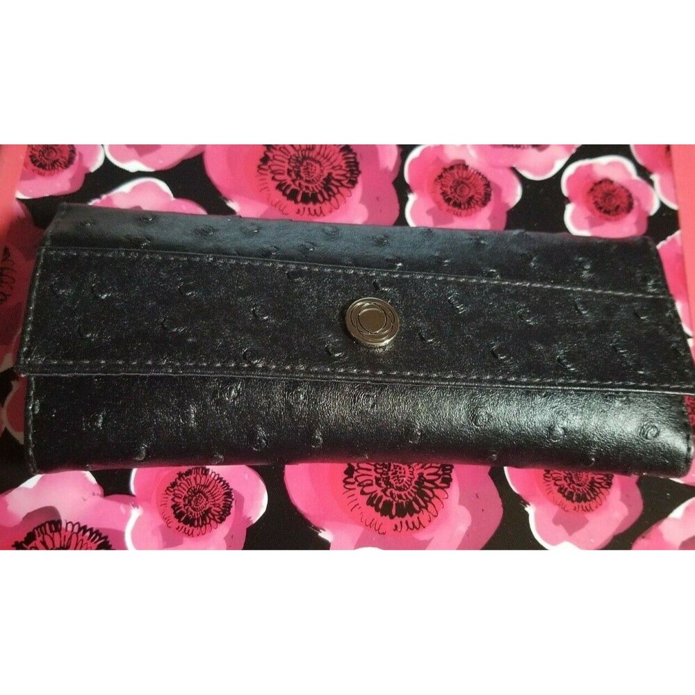 Neiman Marcus Make-Up Brush Set & Roll Case Elegant Black & Silver New